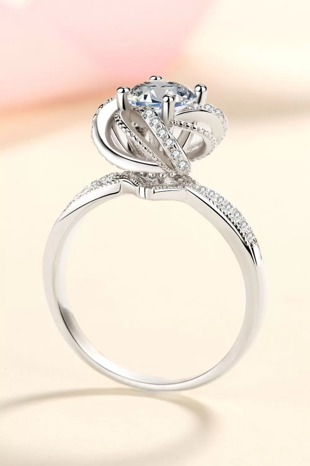 1 Ct Moissanite 925 Sterling Silver Ring