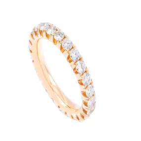 14K Gold Brilliant Cut Eternity Ring Band