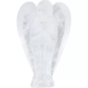 1.75" Stone Carving Figurine Angel - Clear Quartz