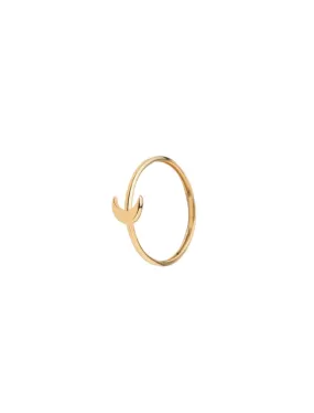 18K Gold Lunar Minimalist Ring