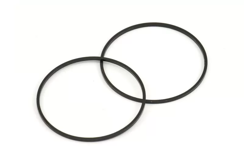 35mm Black Rings - 12 Oxidized Brass Black Circle Connectors (35x1mm) Bs 1087 S139