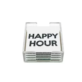 Acrylic Happy Hour Coasters