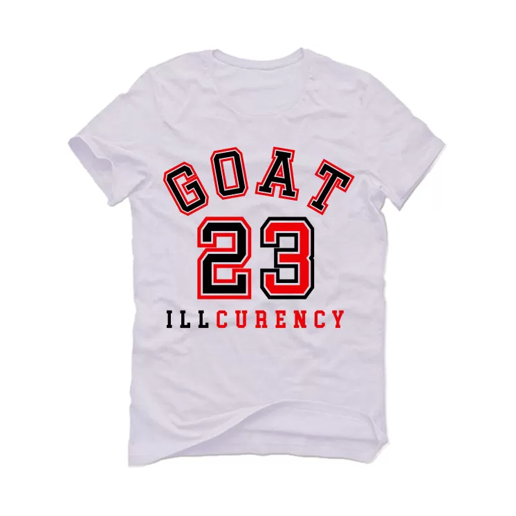 Air Jordan 4 "Red Cement" White T-Shirt (GOAT 23)