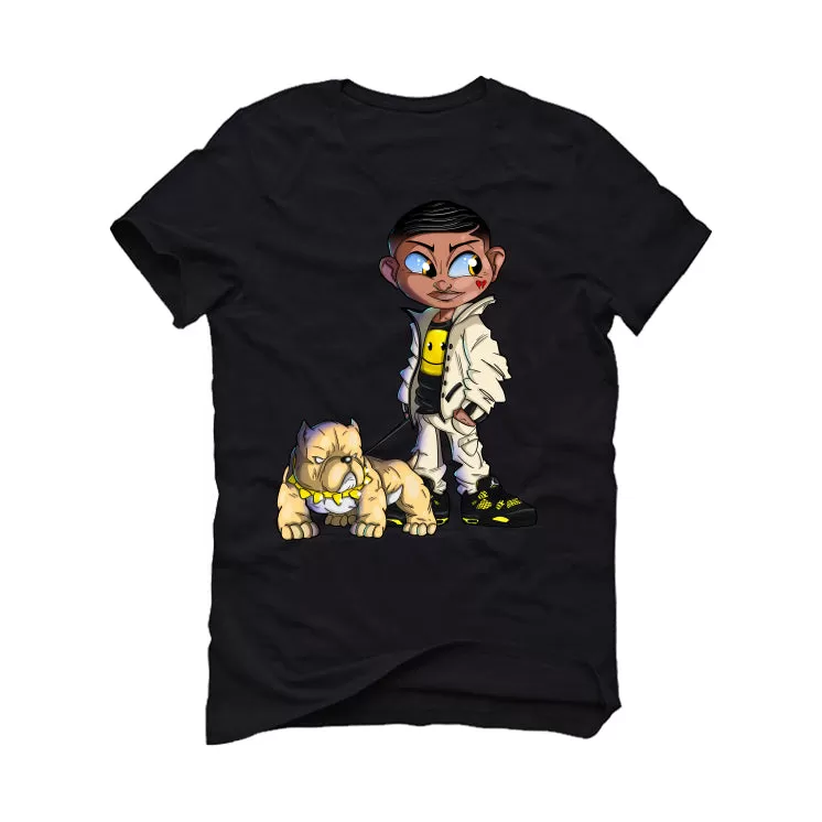 Air Jordan 4 "Thunder"| Illcurrency Black T-Shirt (bully kid)