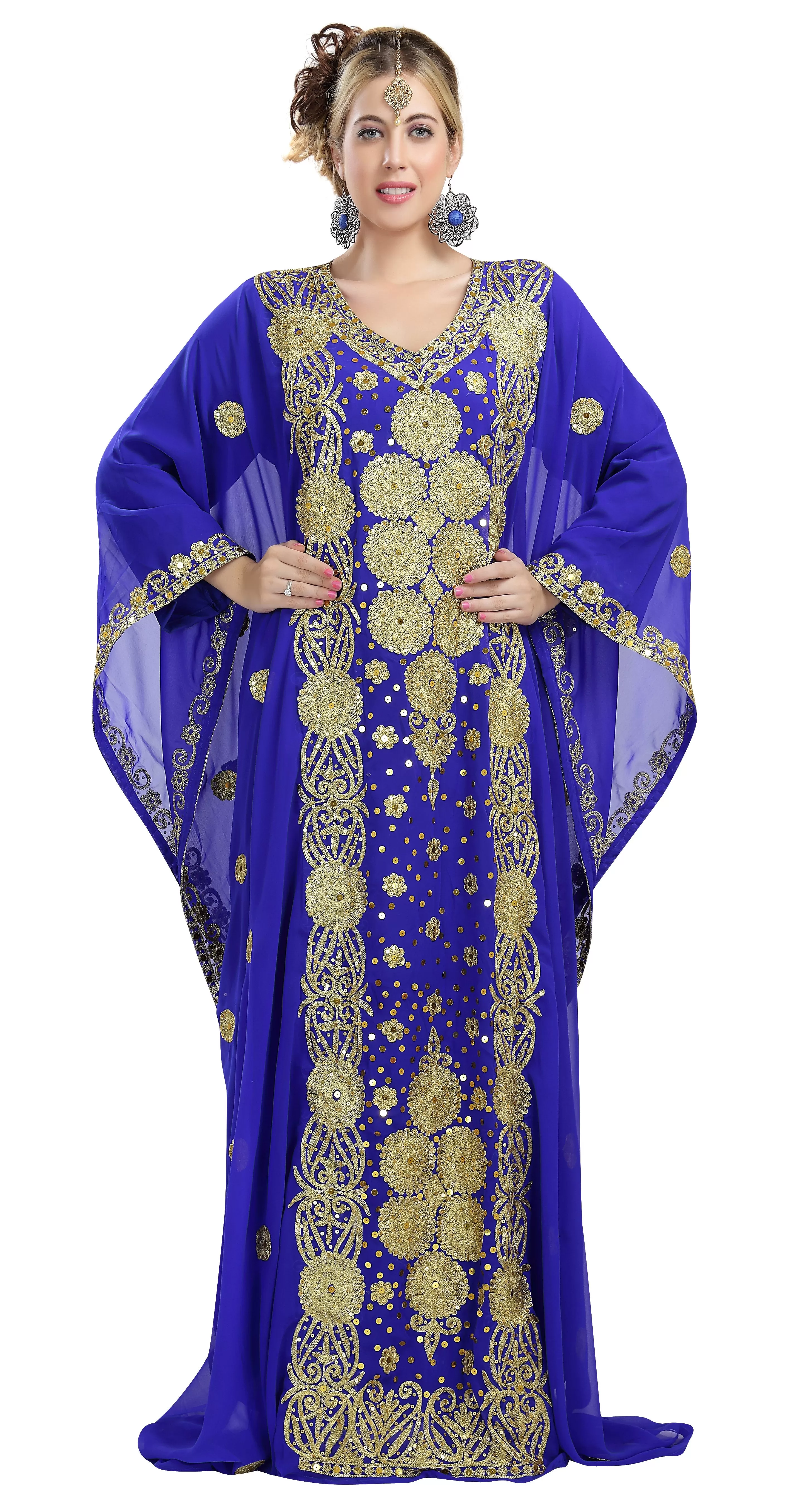 Arabian Maxi With Machine Aari Embroidery