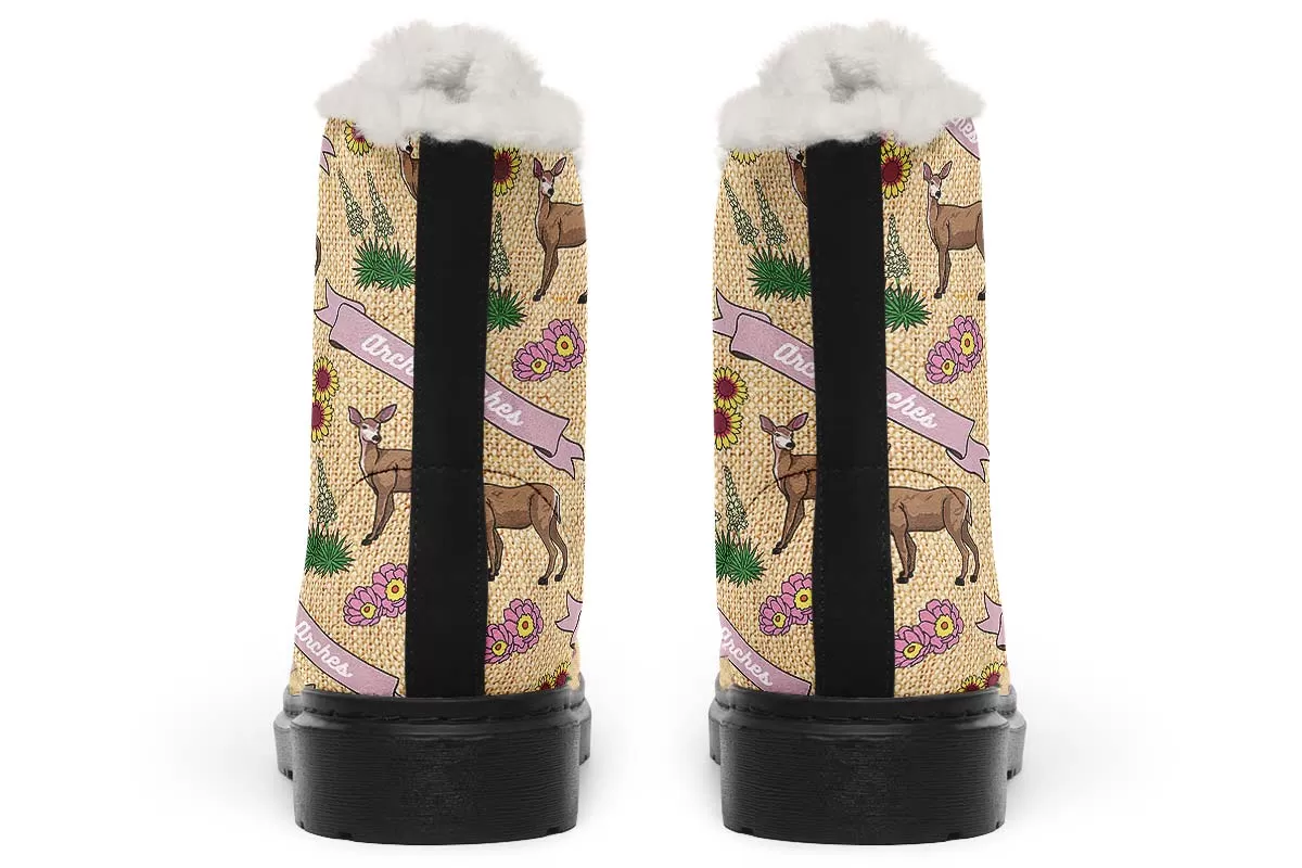 Arches Pattern Winter Boots