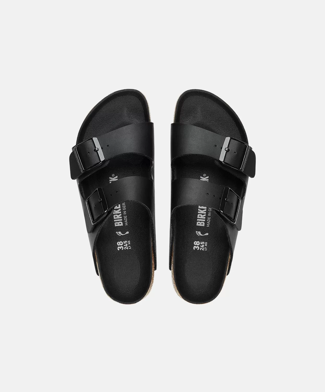 Birkenstock Arizona Semi Exquisite Birko-Flor Black Sandals