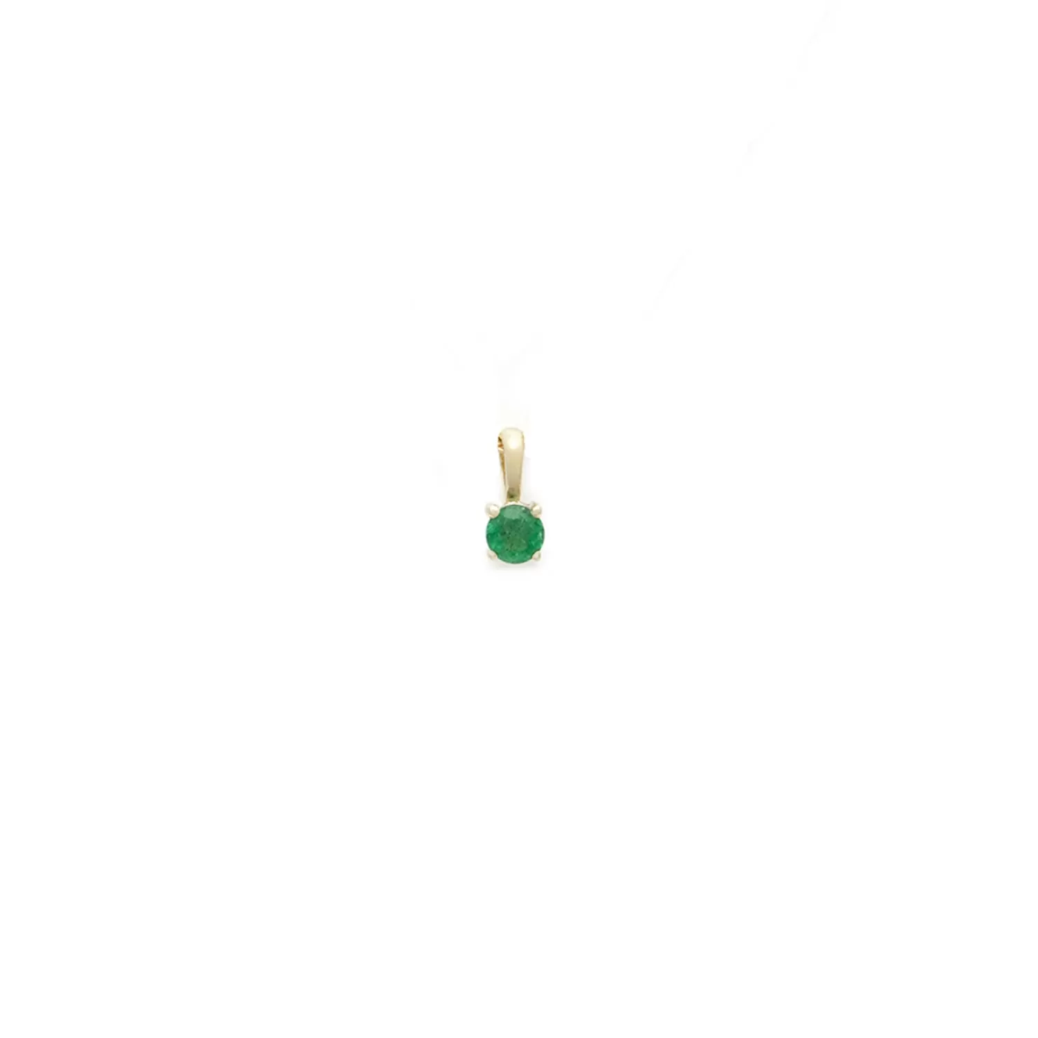 Birthstone Charm | Gold & Emerald