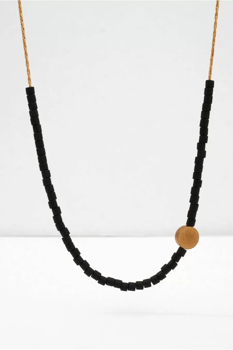 Brass Bead Necklace Single