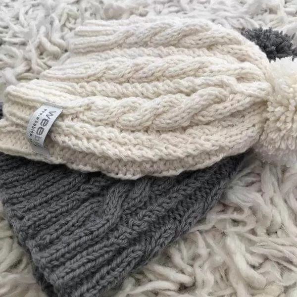 Cable Knit Hat and Chunky Boots