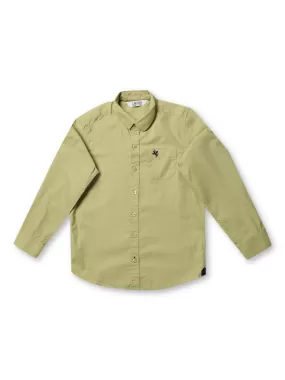 Cantabil Boy's Green Full Sleeves Shirt