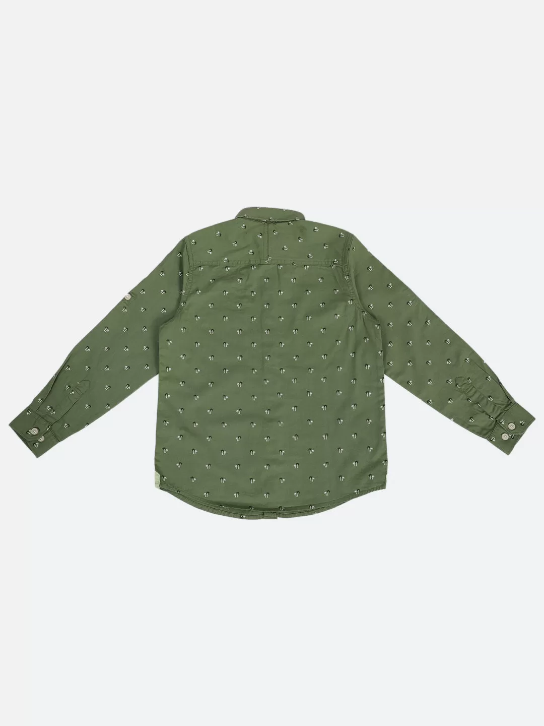 Cantabil Boy's Green Full Sleeves Shirts