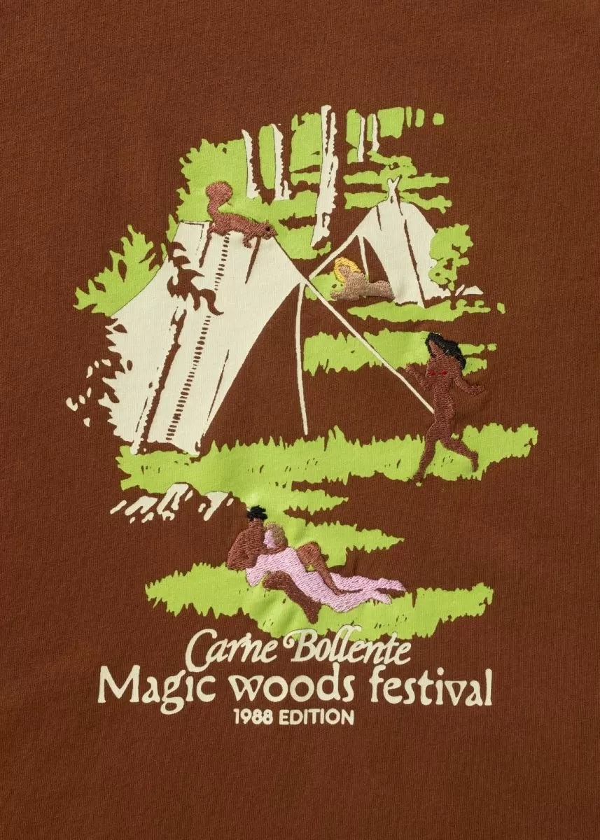 Carne Bollente Magic Woods Festival Brown T-shirts