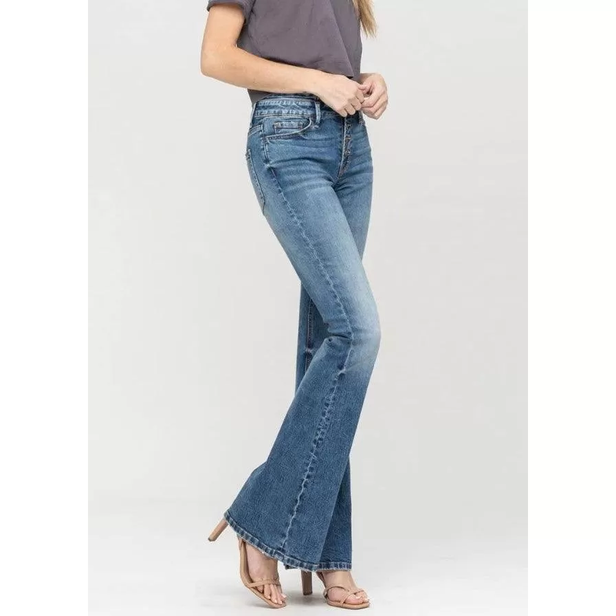 Cecil Double Waistband Flare Jeans