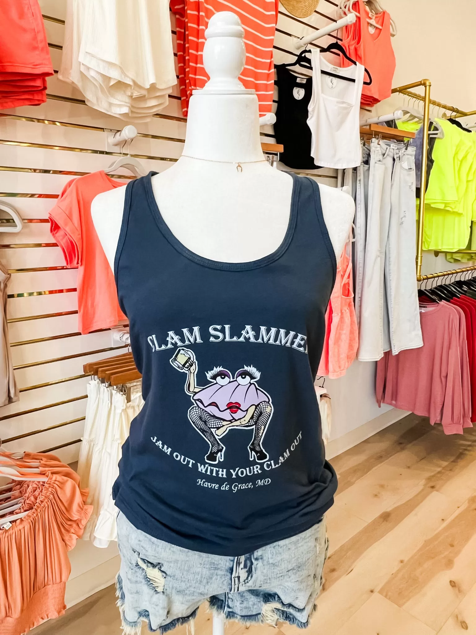 Clam Slammer Razor Back Tanks