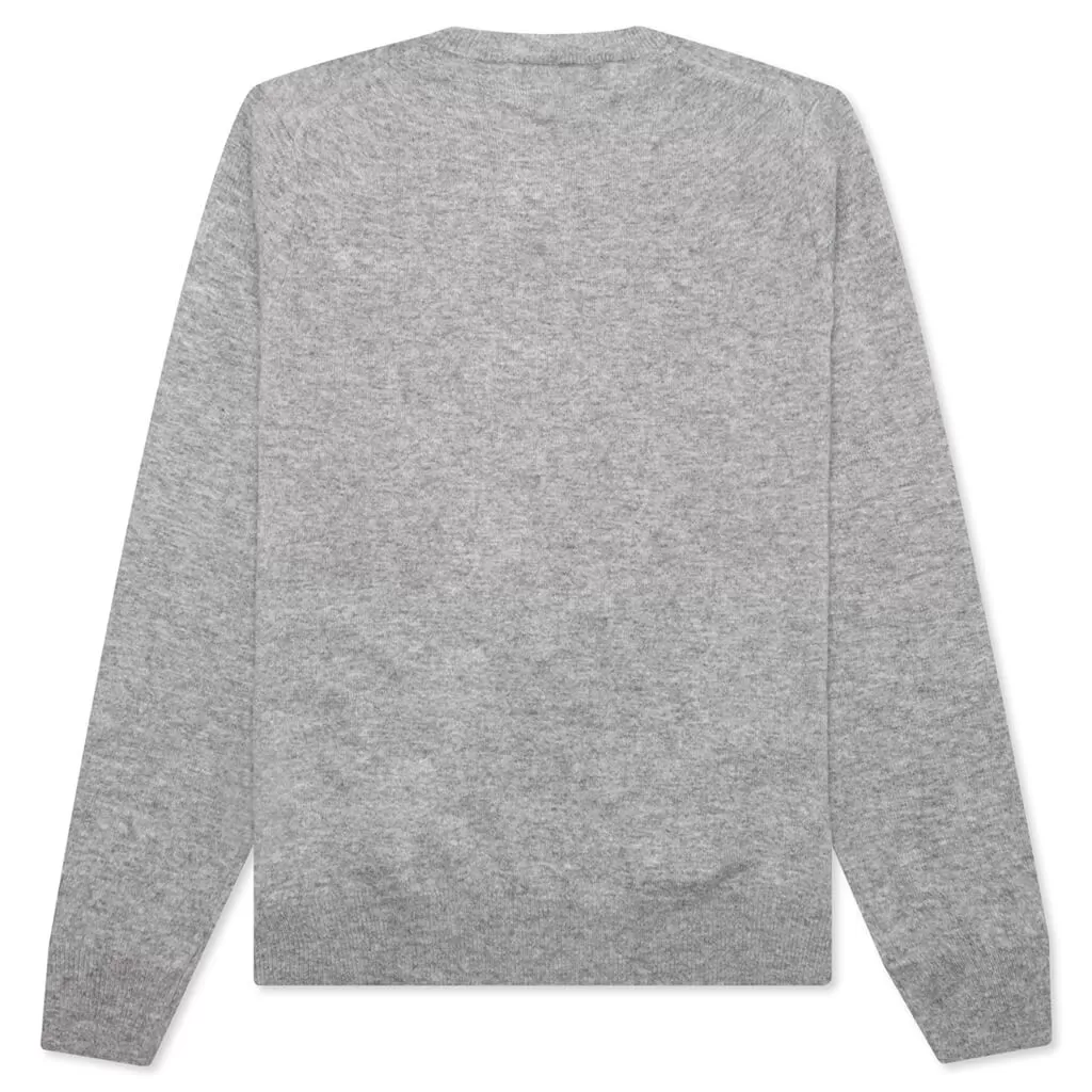 Comme des Garcons PLAY x the Artist Invader V-Neck Pullover - Top Grey