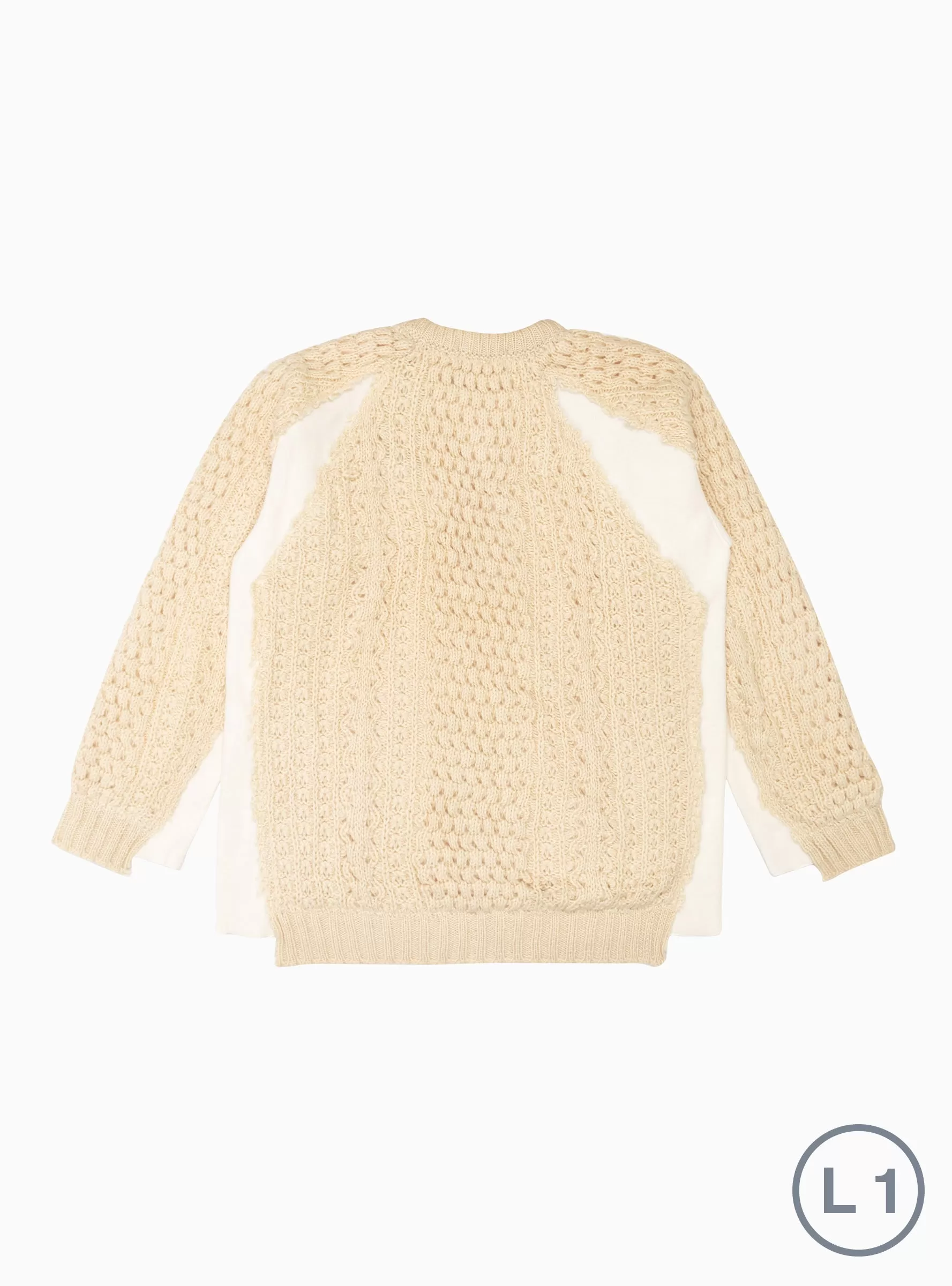 Covered Fisherman Sweater Cream