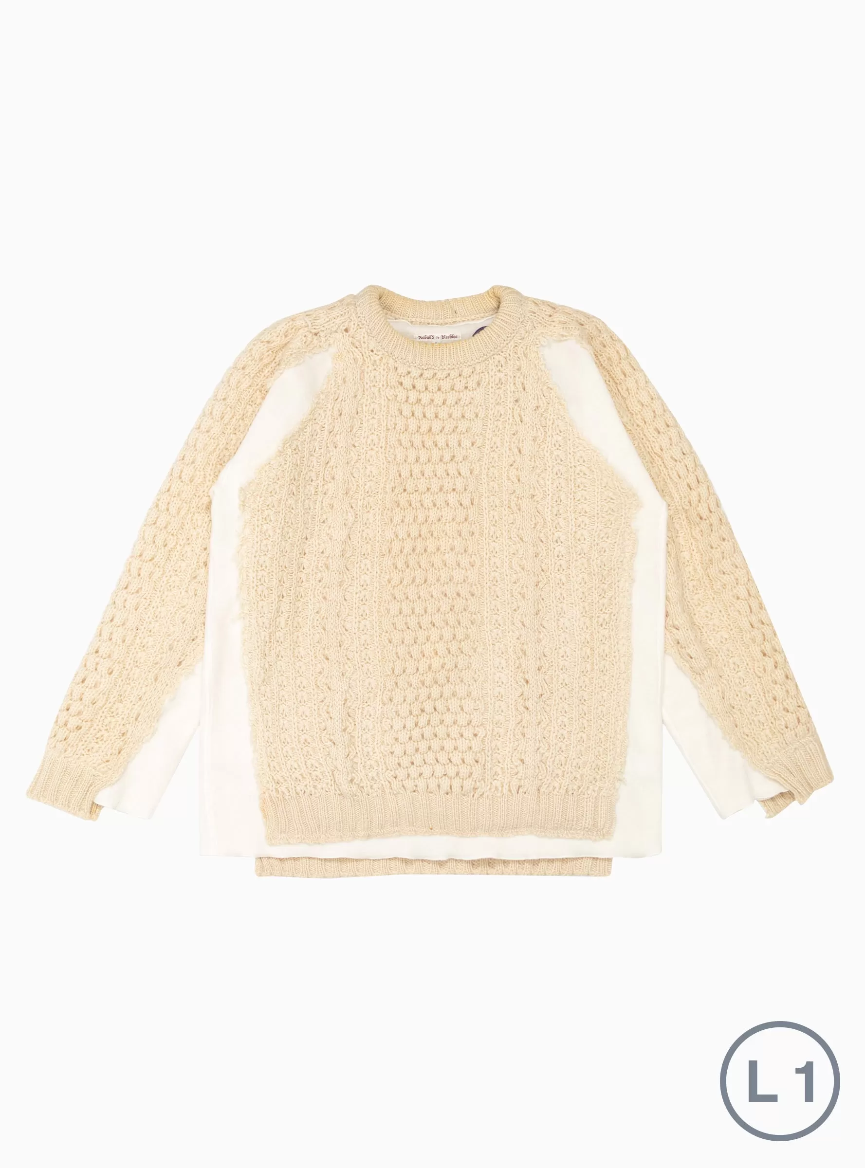 Covered Fisherman Sweater Cream