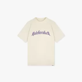 CROYEZ RULEBREAKER T-SHIRT - VINTAGE WHITE/PURPLE