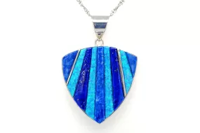 David Rosales Blue Sky Shield Pendant