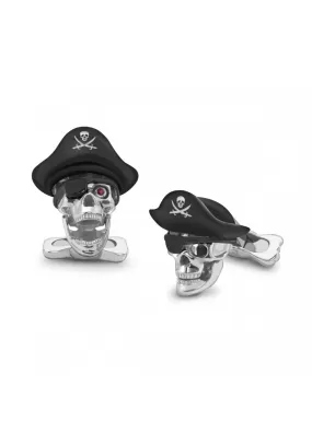 Deakin & Francis Sterling Silver Pirate Cufflinks