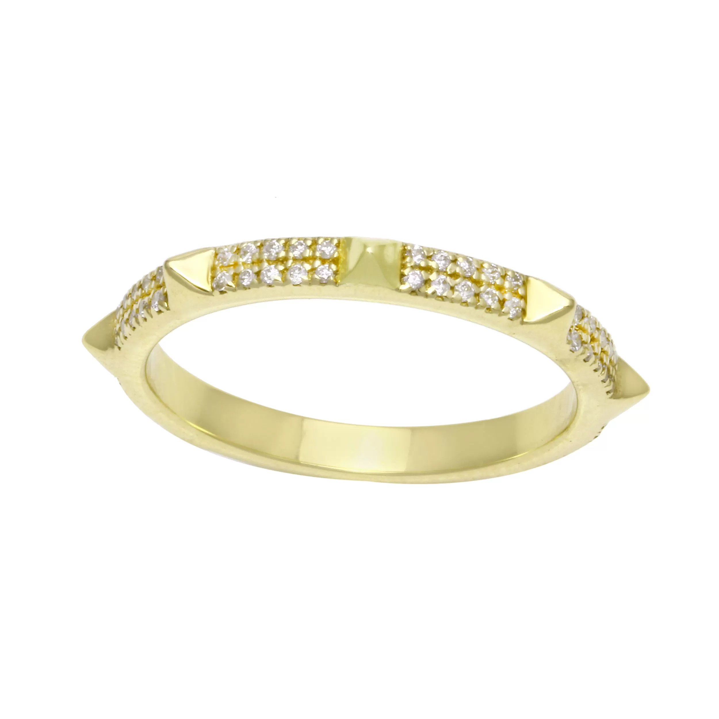 Diamond Pavé Spike Eternity Band