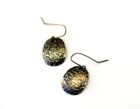 Erin Austin earrings, #193 hammered silver pillows