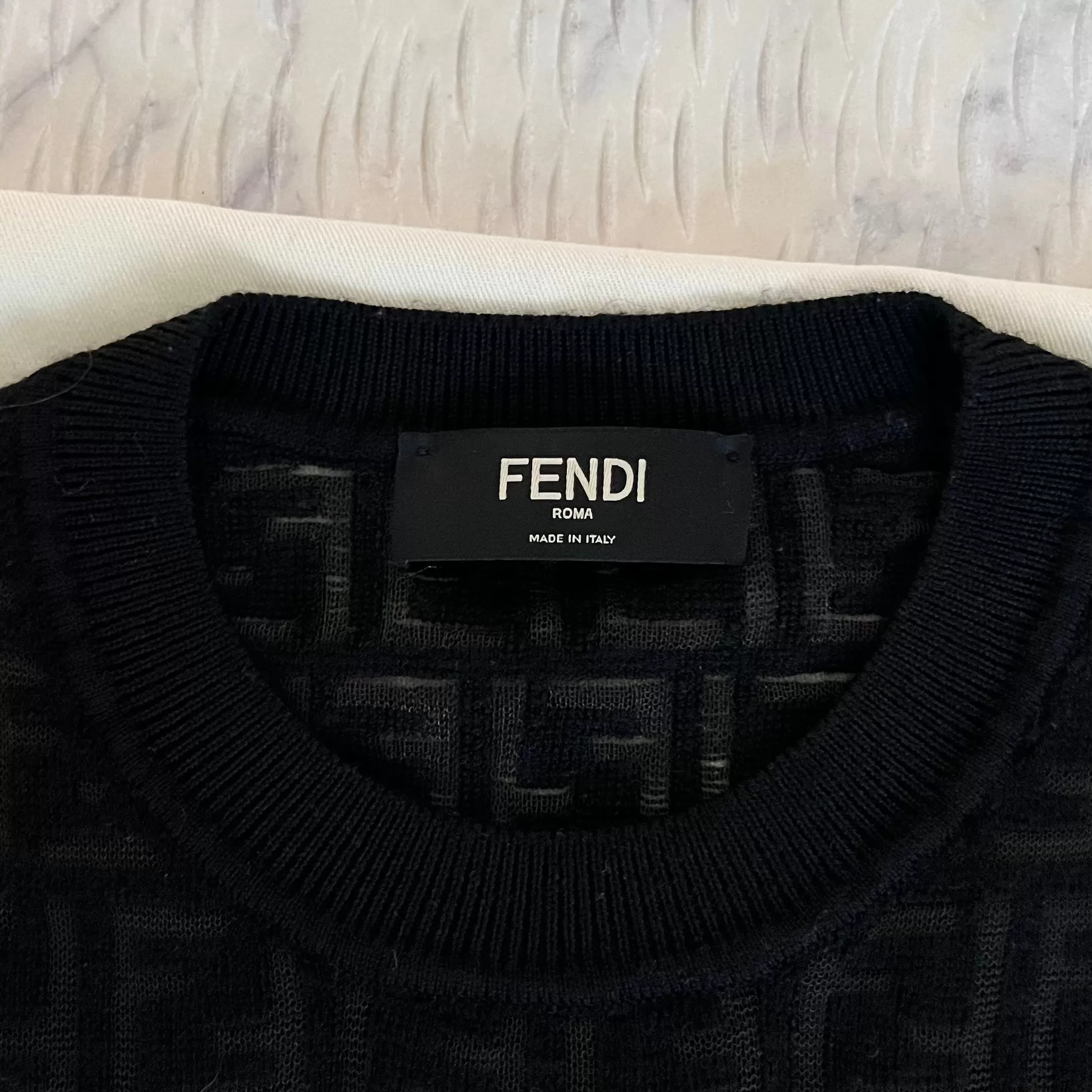 Fendi FF Black Jumper Pullover