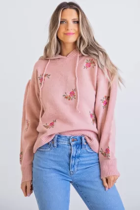 Floral Novelty Sweater Hoodie