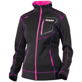 FXR Elevation Womens Zip Fleece CharcoalHeather/Berry