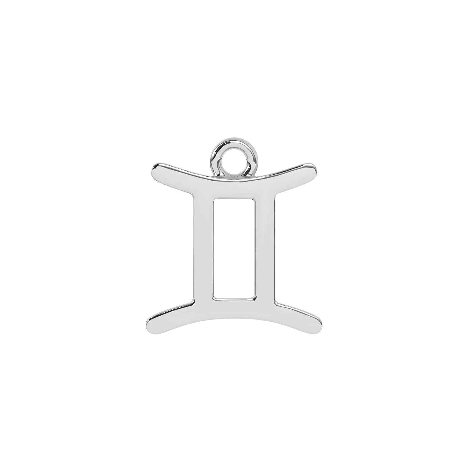 Gemini Zodiac Charm | Sterling Silver