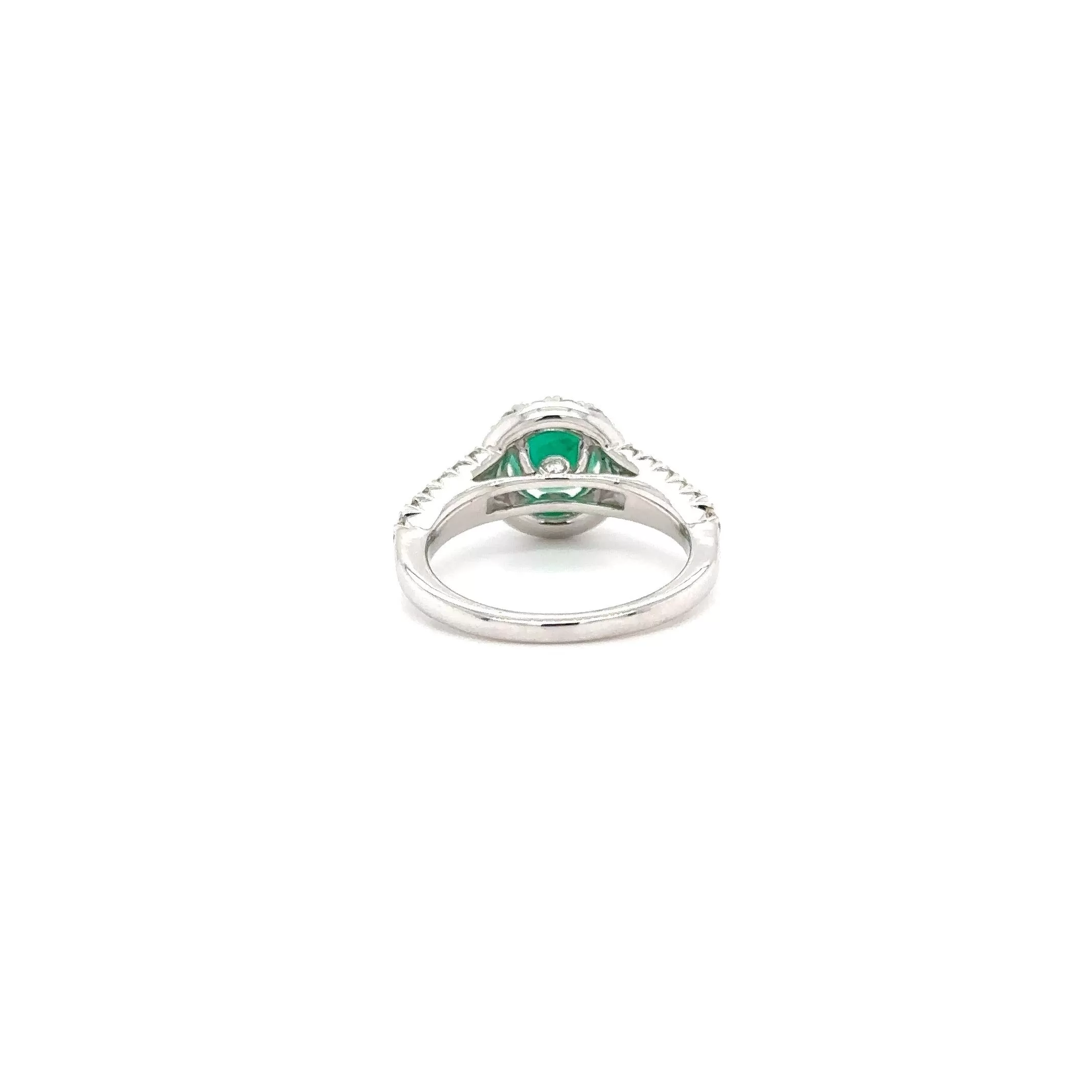 GIA Colombian Emerald & Diamond Ring