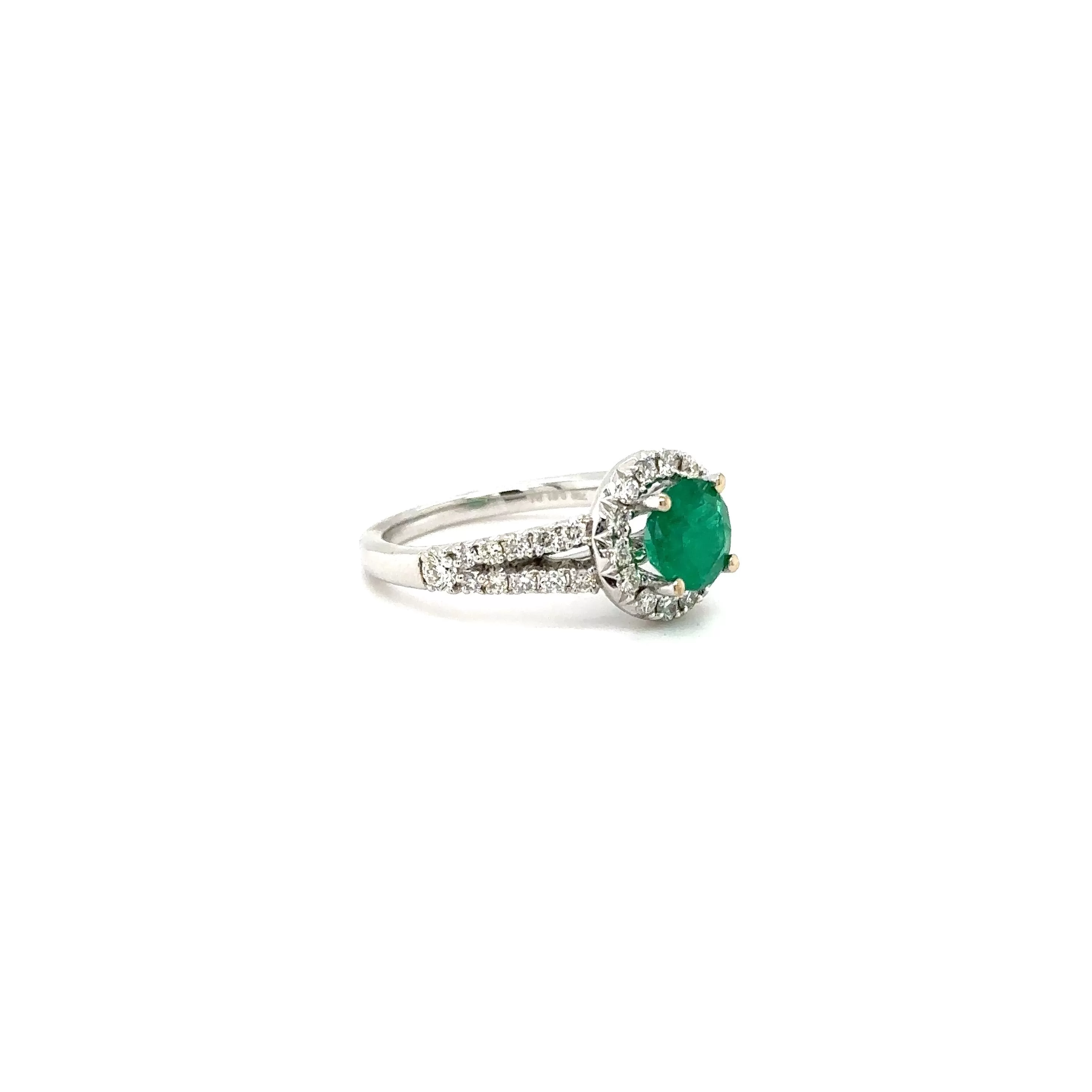 GIA Colombian Emerald & Diamond Ring