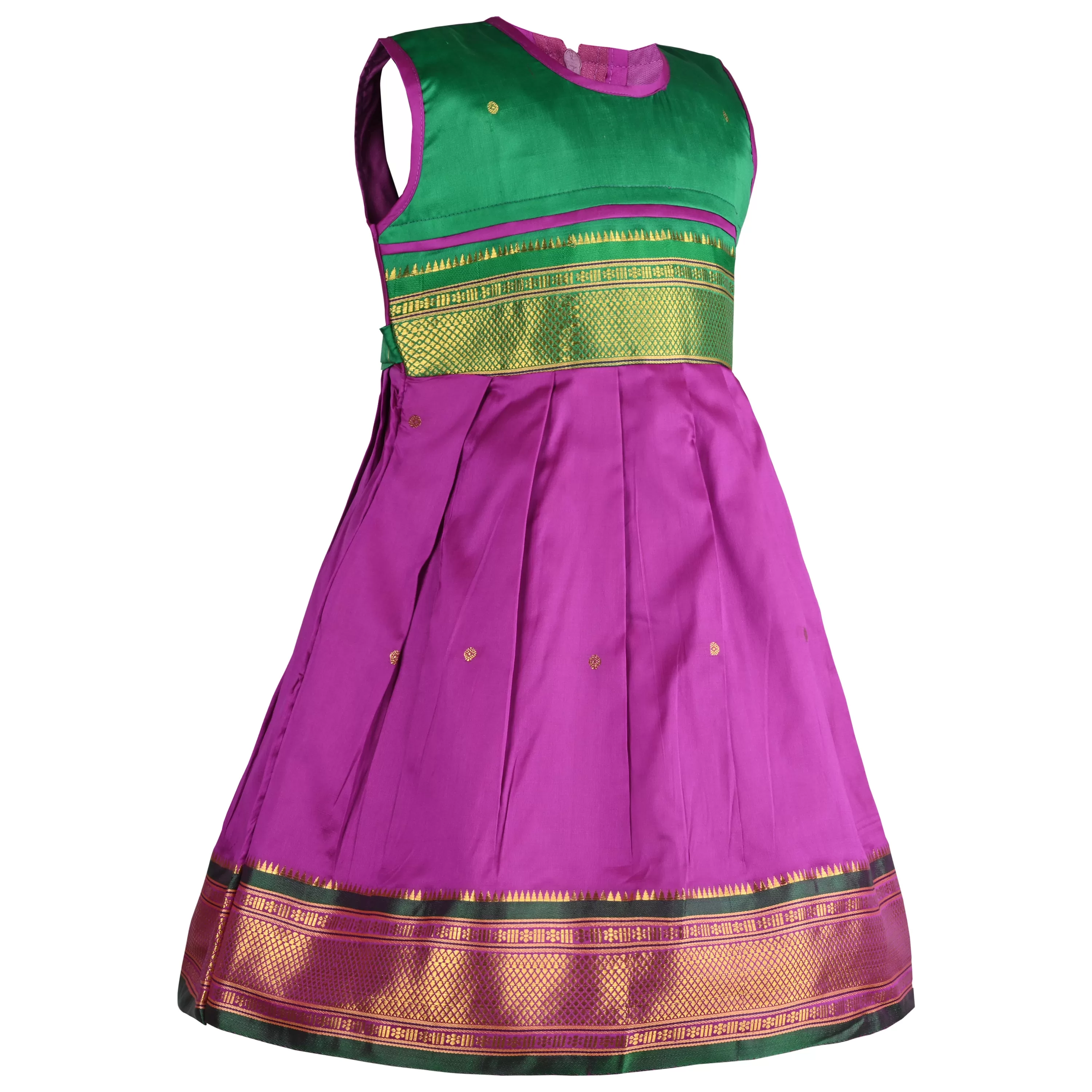 Girls Embroidered Sleeveless Dress