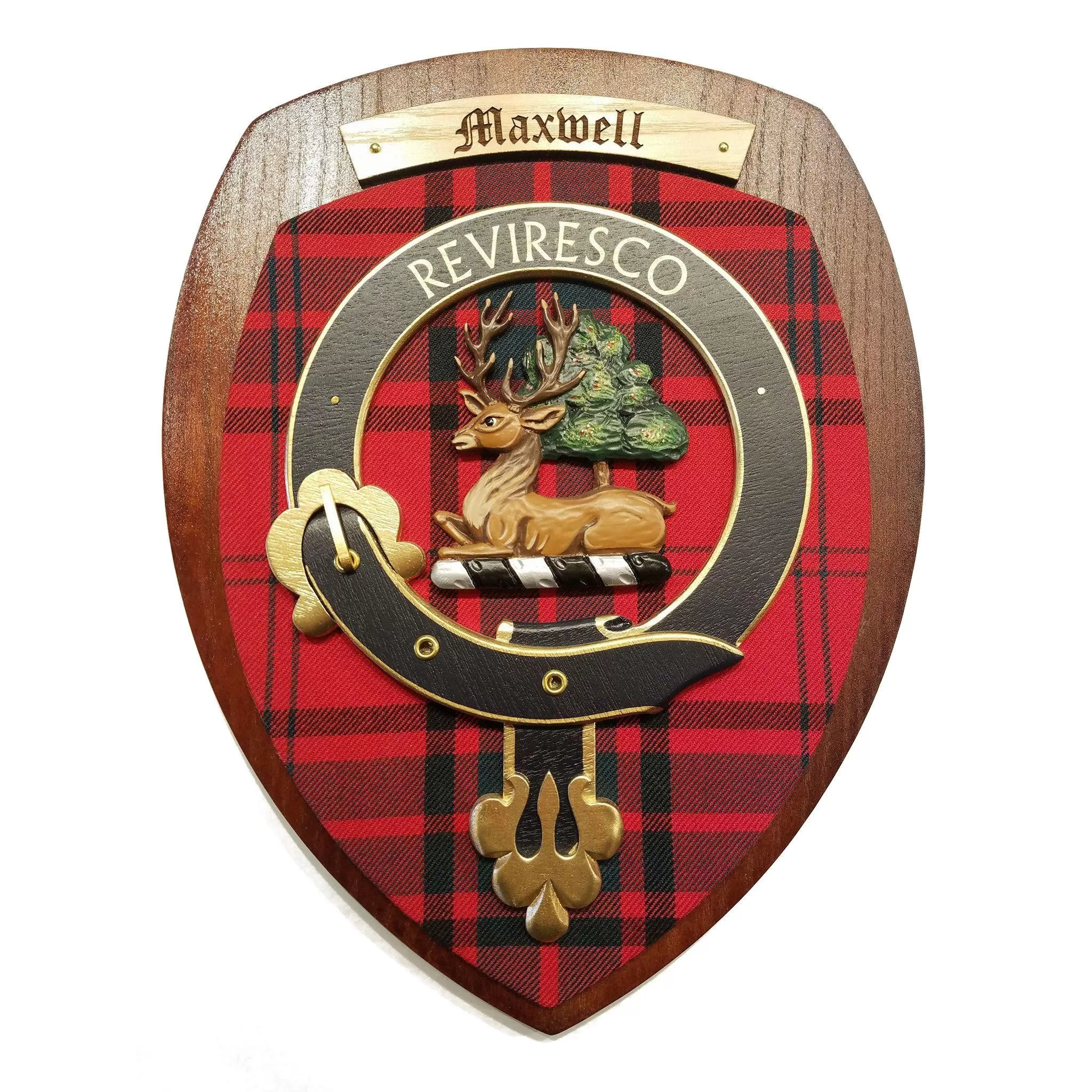 Handmade Clan Crest Wall Plaque | Large