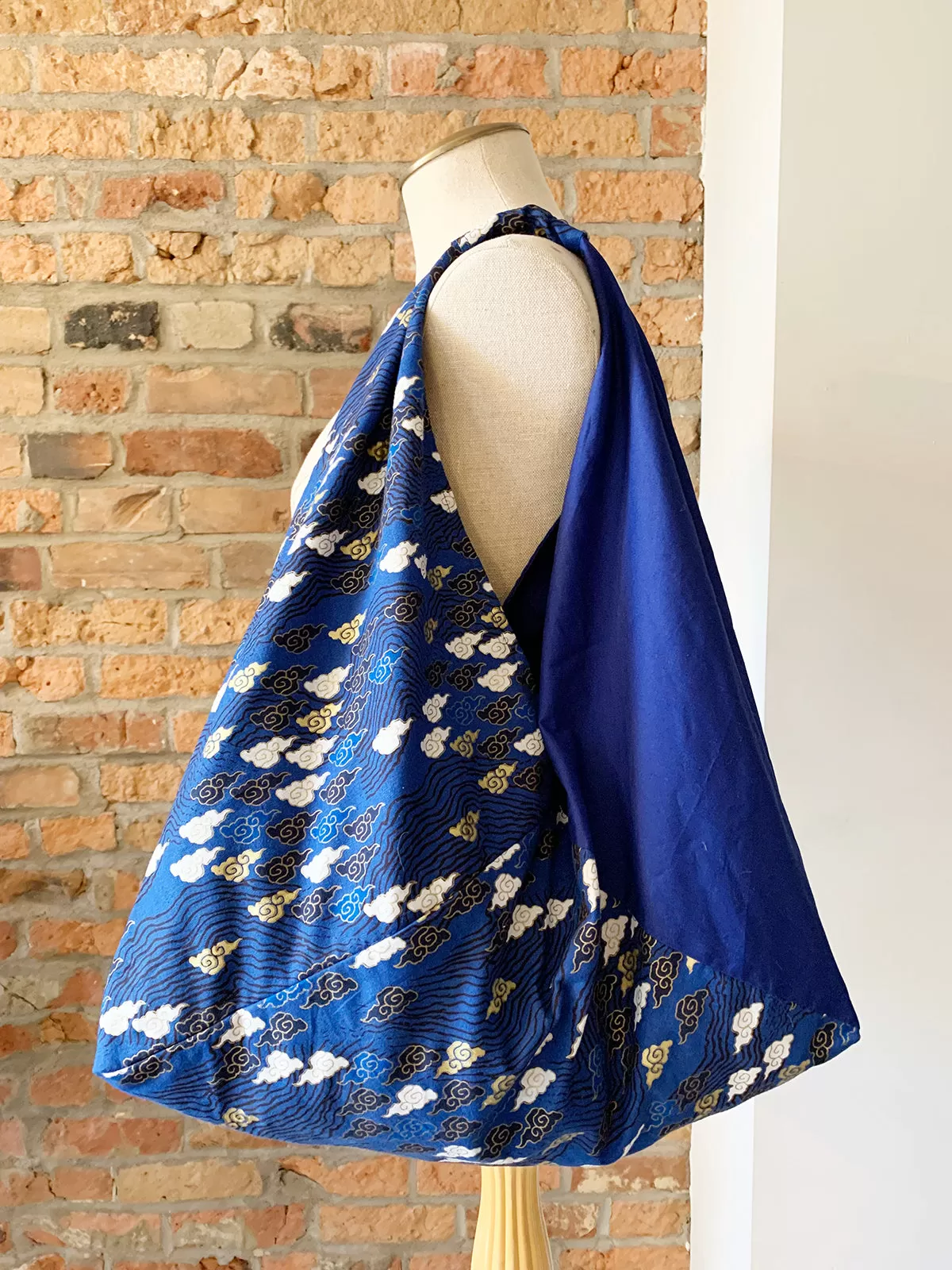 *Handmade* Origami bag | Market bag | Kumo (Navy)