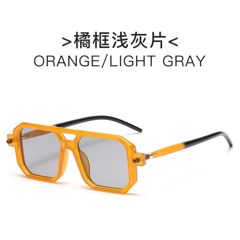 INSTOCK - 2023 New Double Bridge Square Frame Fashion Sunglasses