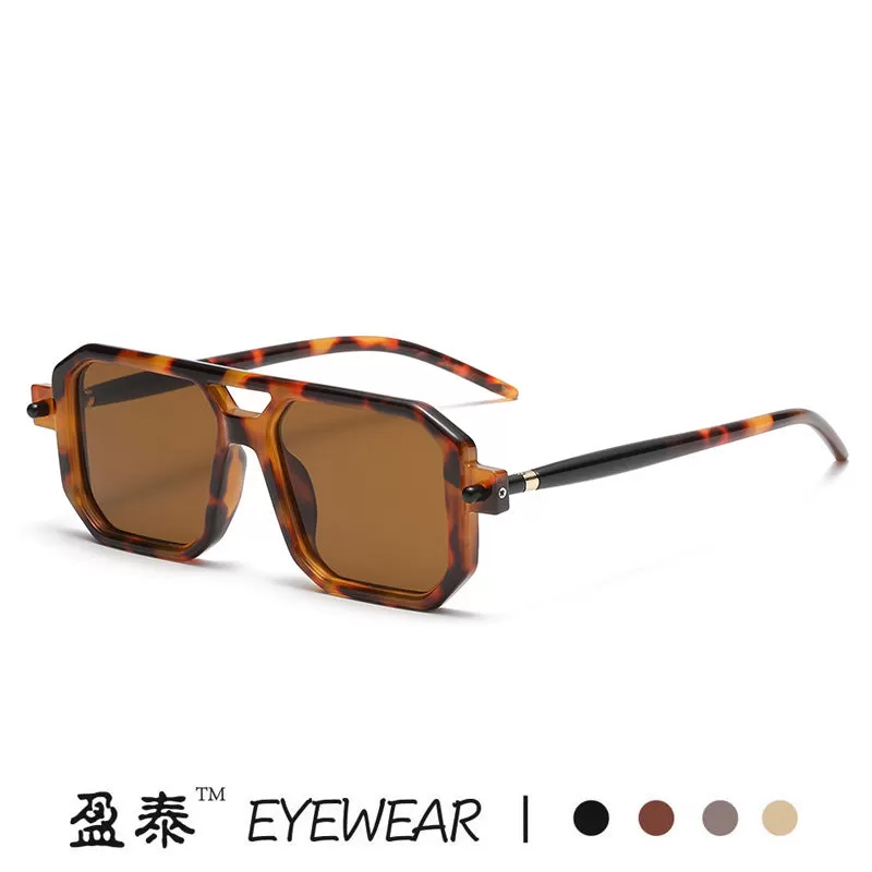 INSTOCK - 2023 New Double Bridge Square Frame Fashion Sunglasses