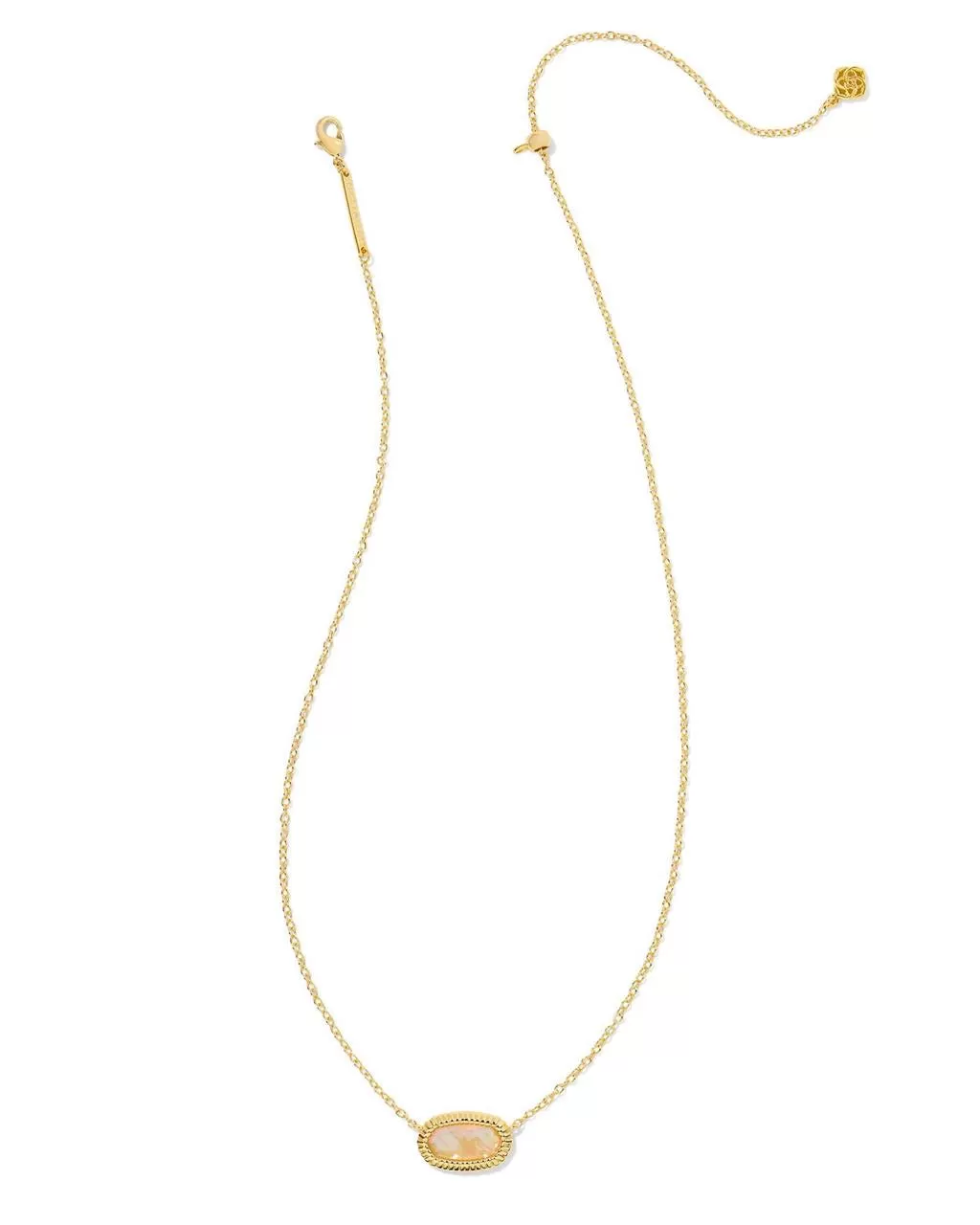 Kendra Scott Elisa Ridge Frame Short Pendant Necklace