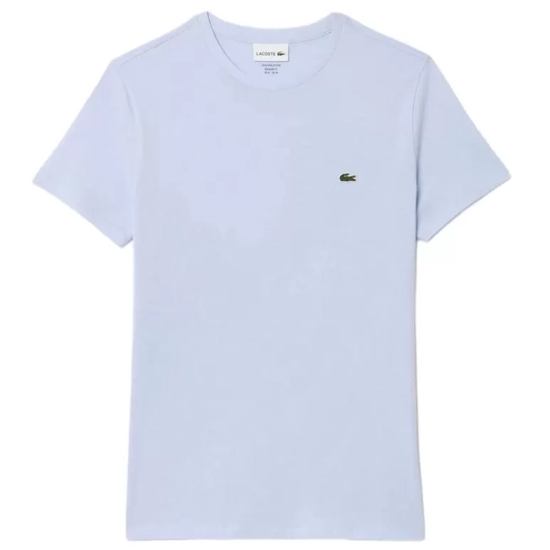 Lacoste Crew Neck Pima Cotton Jersey T Shirt (Light Blue) TH6709-51