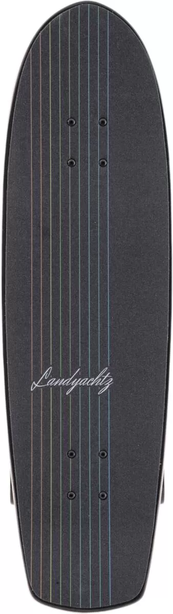 LANYACHTZ SURFSKATE COMPLET BUTTER LINES BLACK 31.2 X 9