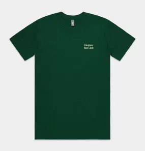 Lngsam Run Club Embroidered Logo T-Shirt in Emerald