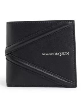 logo-plaque leather wallet