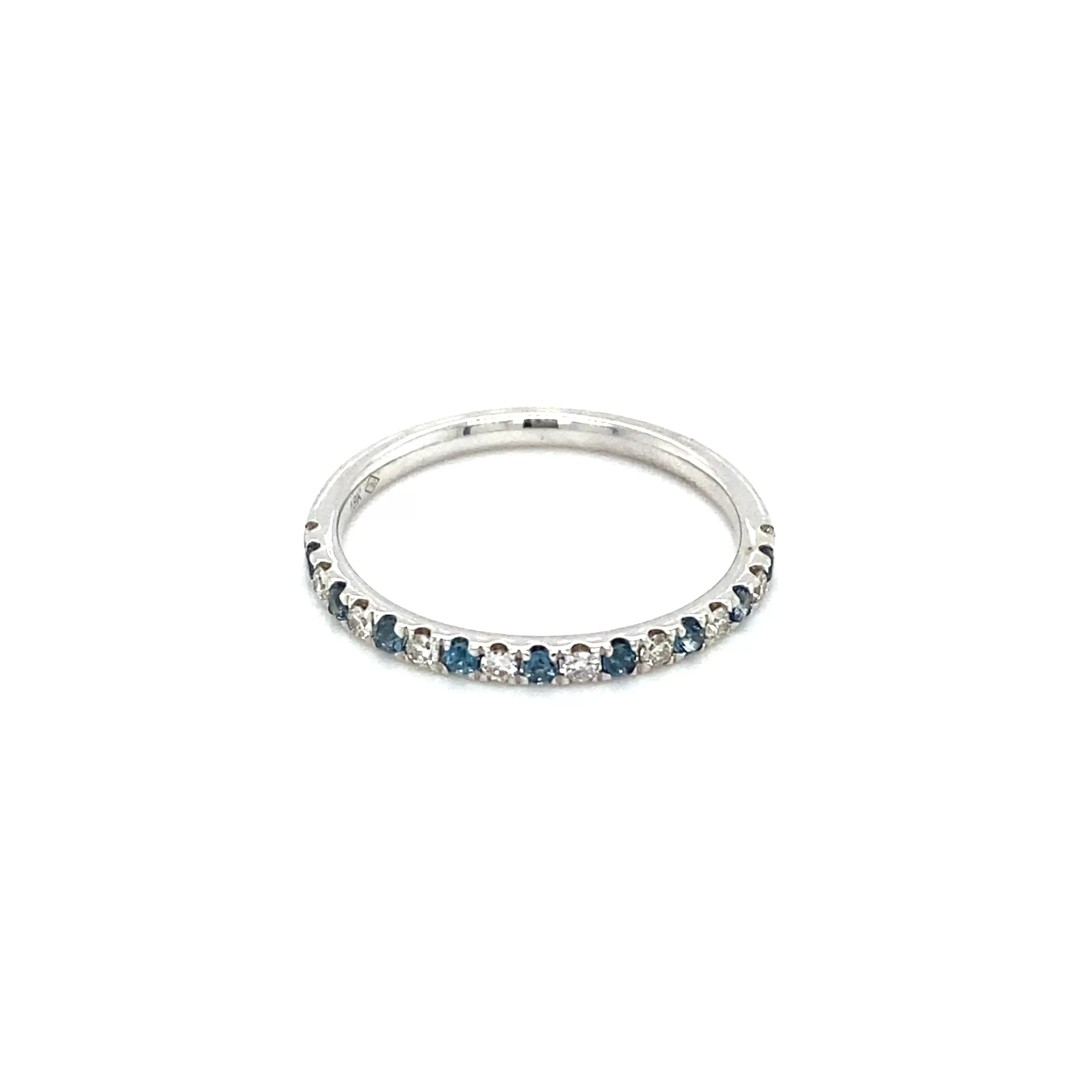 London Blue Topaz and Diamond Band