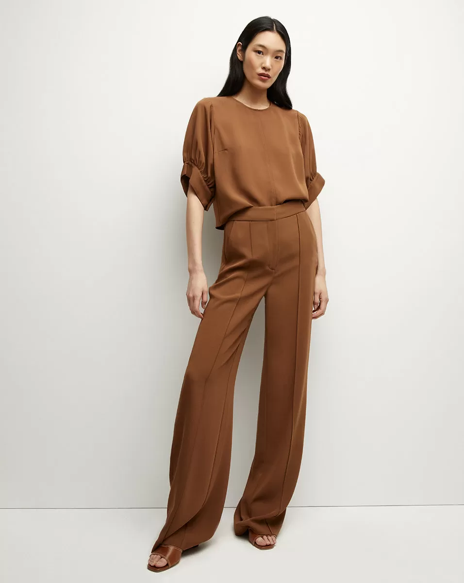 Margaret Matte Crepe Top