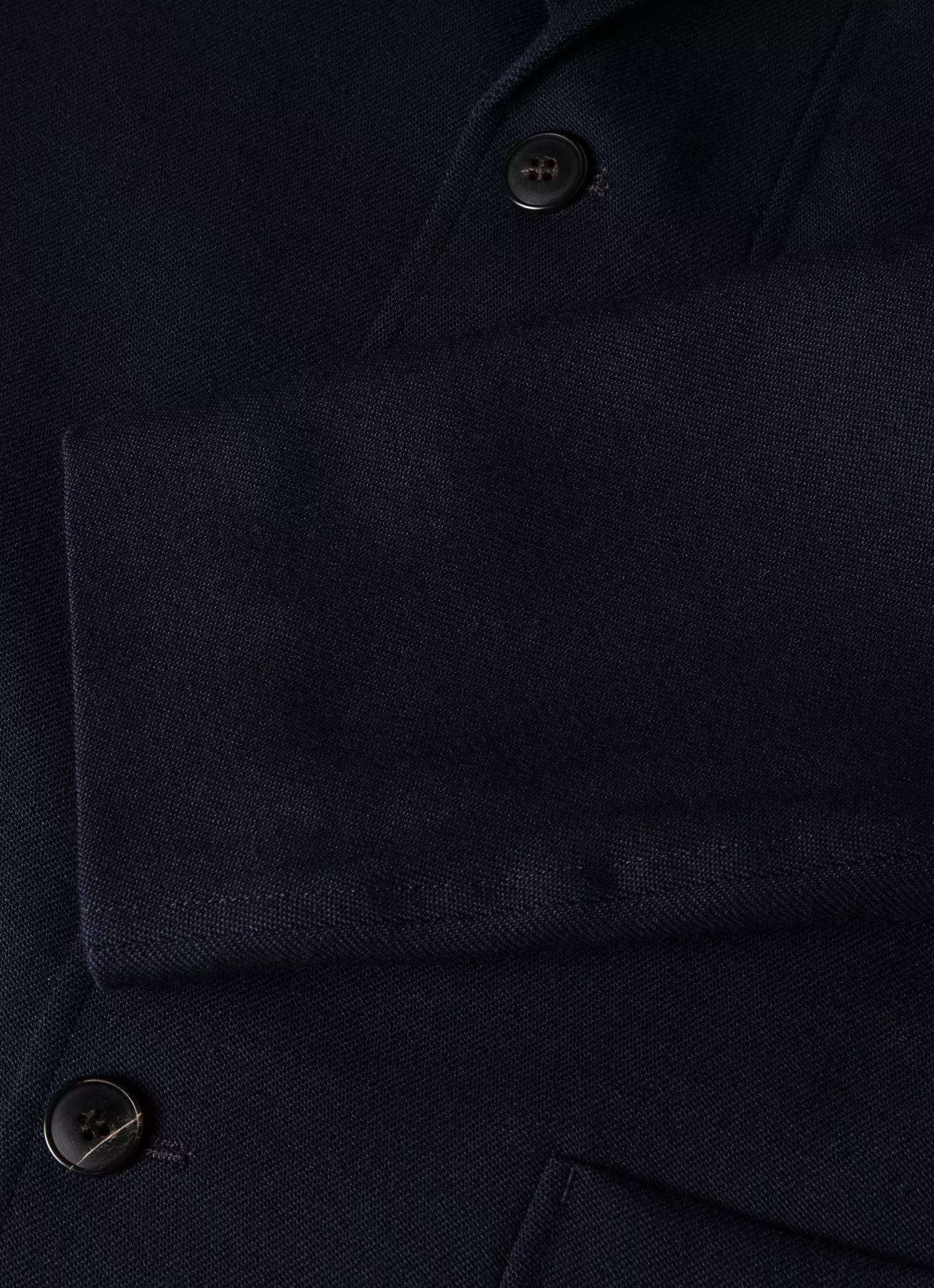 Men's Wool Twill Blazer in Dark Navy