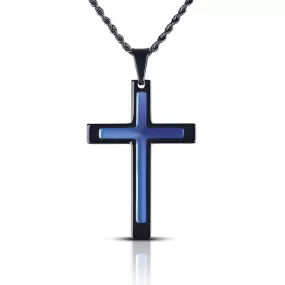 Midnight Black Cross Pendant