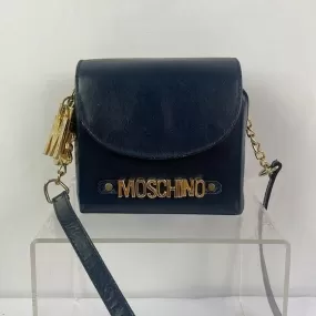 MoschinoVintageNavy Mini Cross Body Bag With Charms