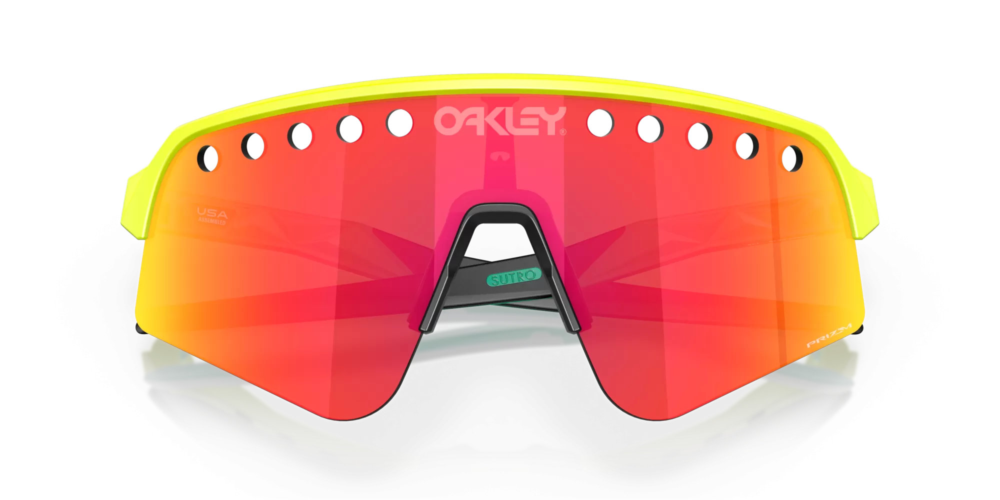 Oakley Sutro Lite Sweep Prizm Ruby Lenses Tennis Ball Yellow Frame