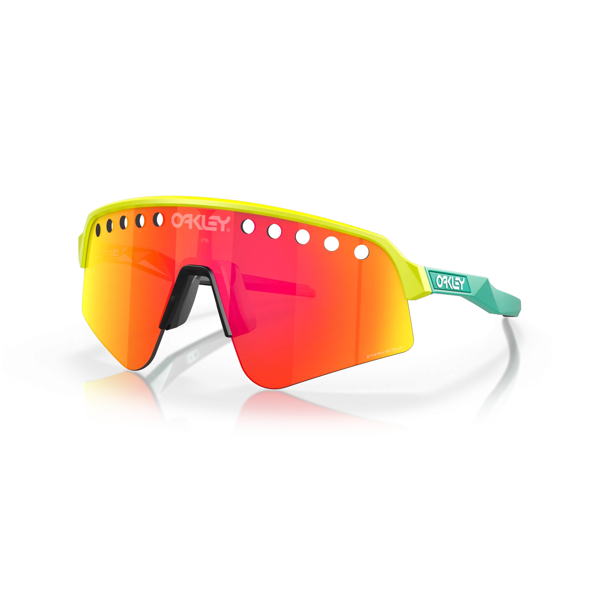 Oakley Sutro Lite Sweep Prizm Ruby Lenses Tennis Ball Yellow Frame